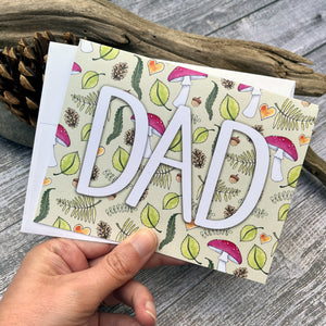 Greeting Card - Dad - Nature Pattern