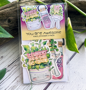 Vinyl Sticker 3-pack - You Are Awesome Collection