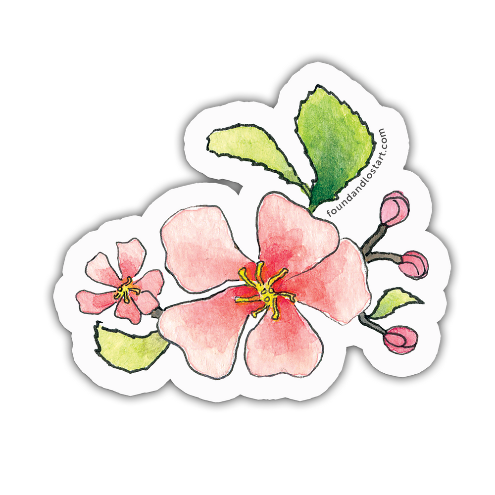 Vinyl Sticker - Apple Blossom1