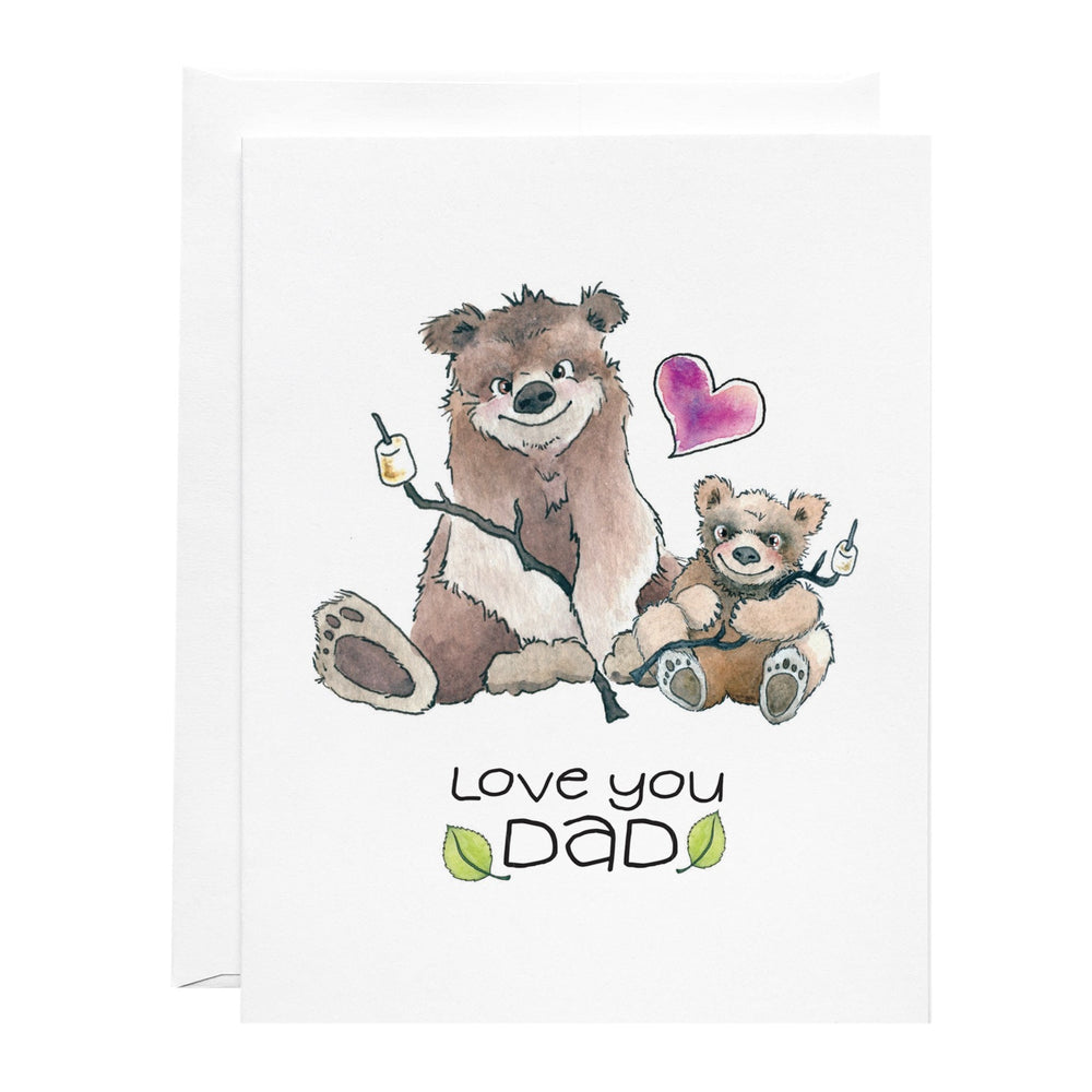Greeting Card - Cute for Dad - Illustrated Bears