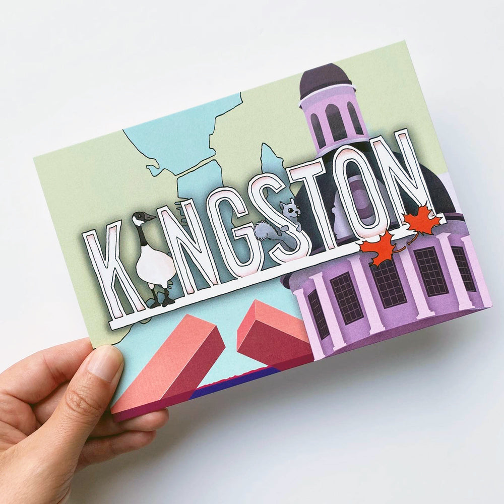 Kingston postcard - bright and colourful