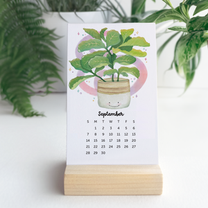 Desk Calendar - with a Custom Wood Stand