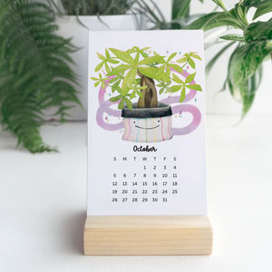 Desk Calendar - with a Custom Wood Stand