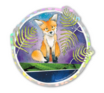 holographic vinyl sticker - Fox and Ferns