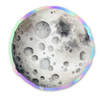 holographic vinyl sticker - Moon