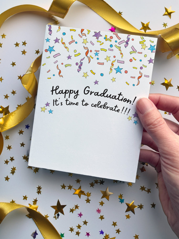
                
                    Load image into Gallery viewer, Greeting Card - Happy Graduation! It&amp;#39;s Time to Celebrate!
                
            