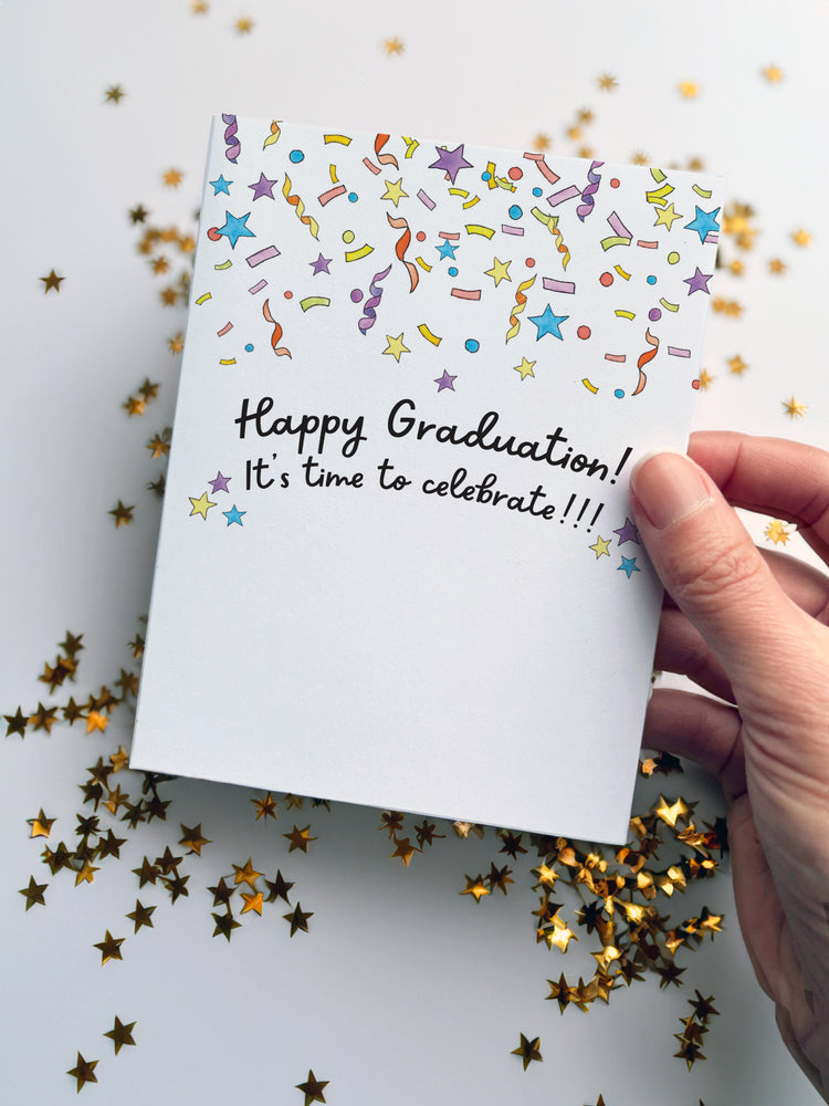 
                
                    Load image into Gallery viewer, Greeting Card - Happy Graduation! It&amp;#39;s Time to Celebrate!
                
            