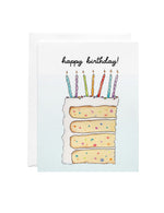Greeting Card - cake slice - Happy Birthday