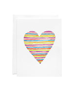 Greeting Card - Colourful Heart