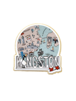 Kingston wood magnet - Kingston Map
