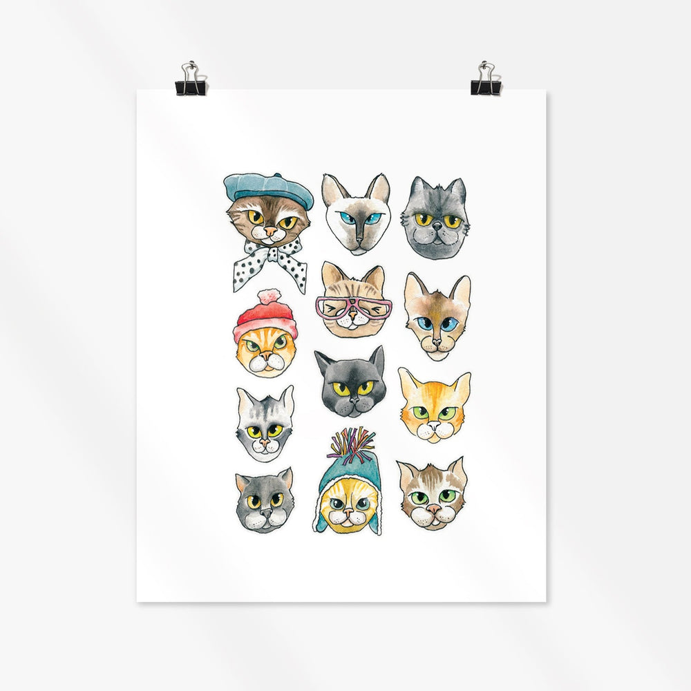 8x10 Art Print - Cats
