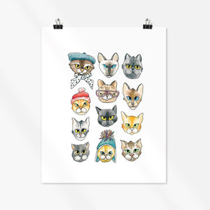 
                
                    Load image into Gallery viewer, 8x10 Art Print - Cats
                
            
