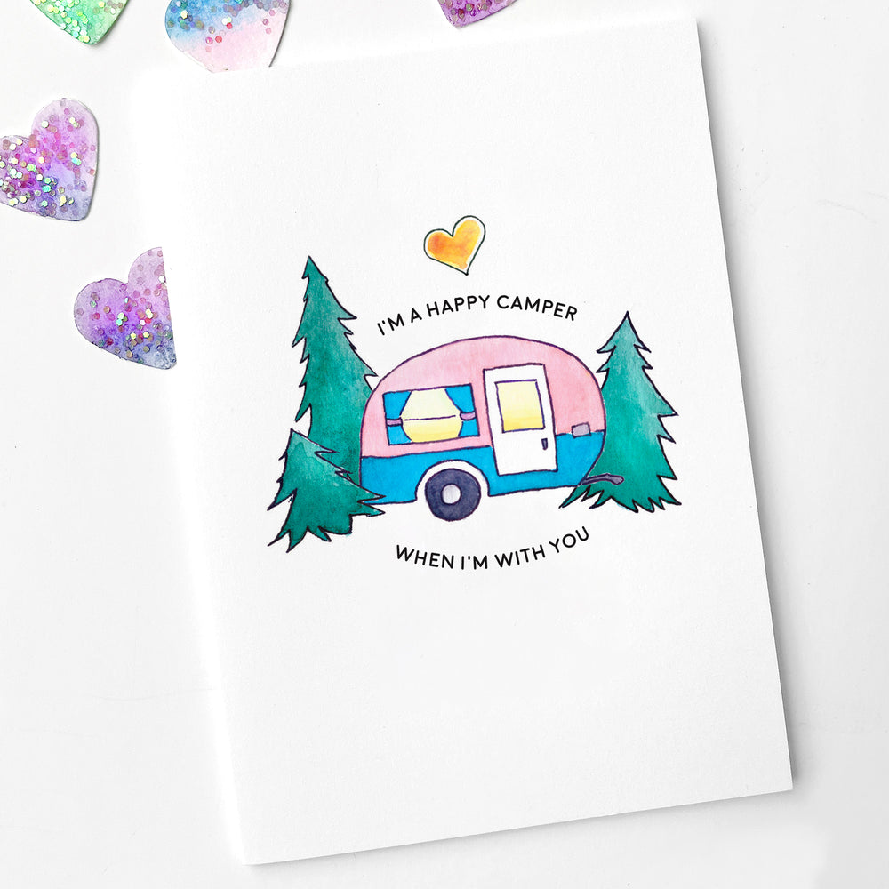
                
                    Load image into Gallery viewer, Greeting Card - I&amp;#39;m a Happy Camper When I&amp;#39;m With You
                
            