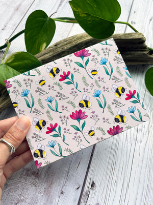 Note Card Set - A2 size - Bees and Blossoms
