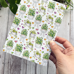 Happy Planter Pattern Postcard - You Are Awesome Collection