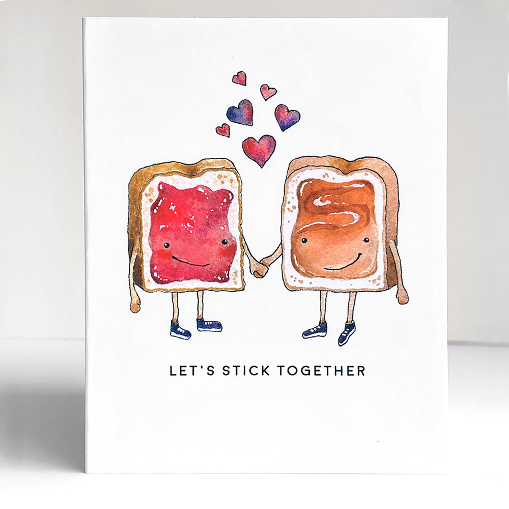 Greeting Card - Let's Stick Together