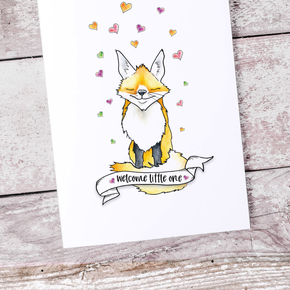 Greeting Card - Welcome Little One - Baby Card