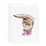 Greeting Card - I'm Otterly In Love With You