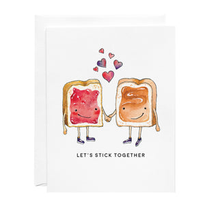 Greeting Card - Let's Stick Together