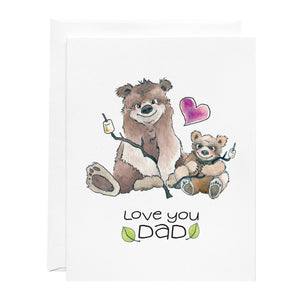 
                
                    Load image into Gallery viewer, Greeting Card - Cute for Dad - Illustrated Bears
                
            