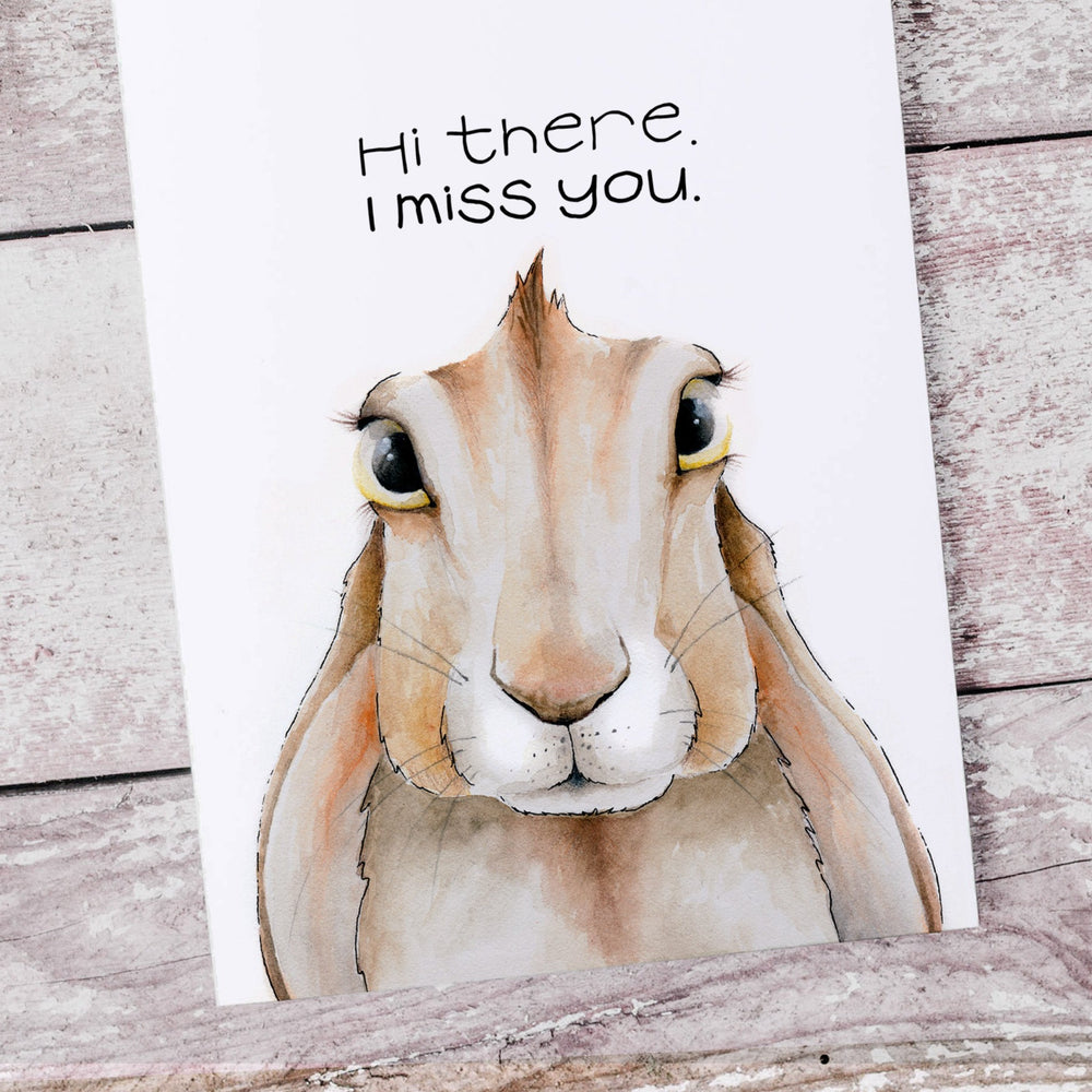 Greeting Card - Hi There I Miss You