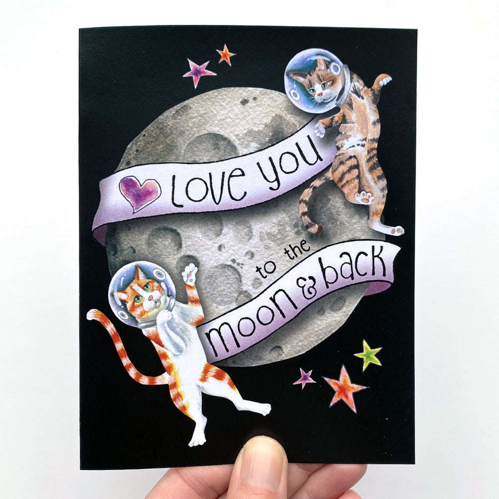 Love You To The Moon Greeting Card