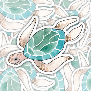 
                
                    Load image into Gallery viewer, Vinyl Sticker - Sea Turtle
                
            